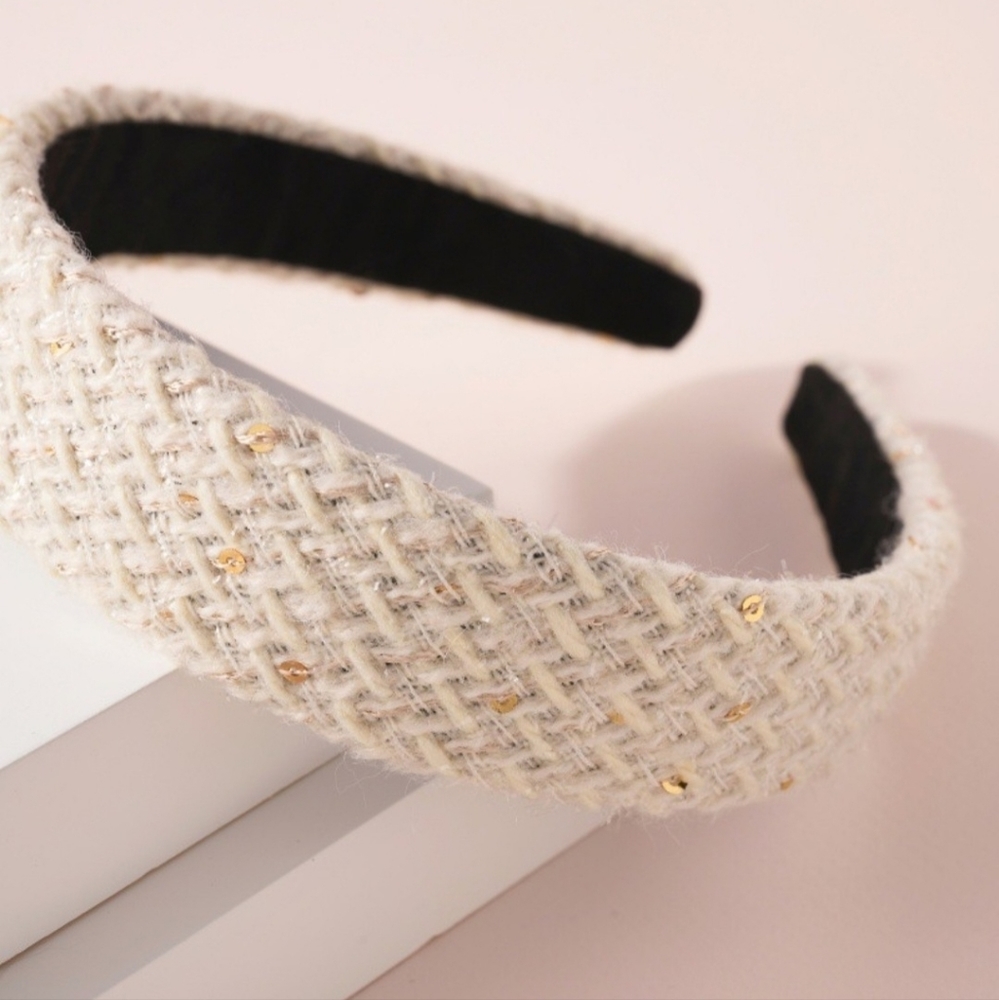 Classic tweed headband - Picture 2 of 2